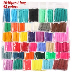 1040pcs Dental Ortho Elastic Ligature Ties Bands for Brackets Braces Rubber Band