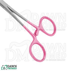 6 Pcs Kelly Hemostat Forceps 5.5″ Straight Pink Surgical Instruments Set