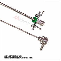 4A Cystoscope Sheath with Obturator Storz Compatible Size 19Fr