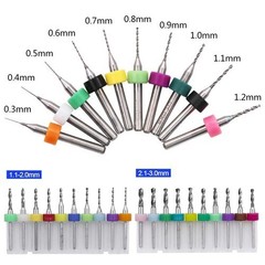 Dental PCB Drill Bit Set Tungsten Carbide Steel Twist Micro CNC Engraving Burs