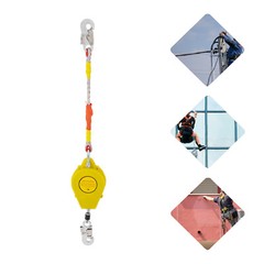 23ft Self Retracting Lifeline Lanyard Fall Arrester Protection+Hook Rope 330lbs