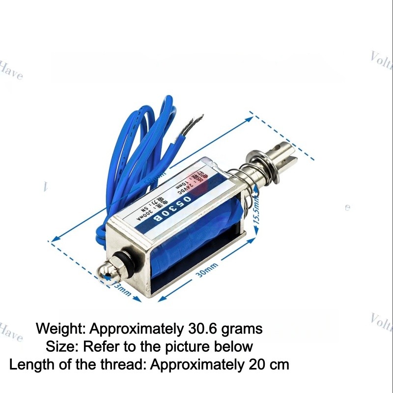 2PCS JF-0530B 24V Through-pull Type Electromagnetic Iron Fast Shipping New