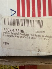 Earthquake Gas Shut-Off- 3/4″ 7PSI Pacific Seismic Products- 30 Year Warranty