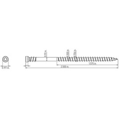#8 X 2-1/2 In. Star Drive Composite Trim Head Screw (100-Per Pack) NEW