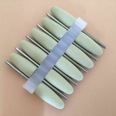 50 Pcs Dental 2.35mm Lab Silicone Rubber Polishing Burs Shank Polishers Diamond
