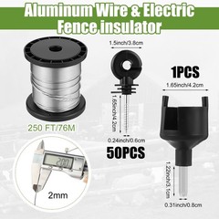 Electric Fence for Preventing Animals Intruding 2 Mile 110VAC 0.15 Joule Elec…