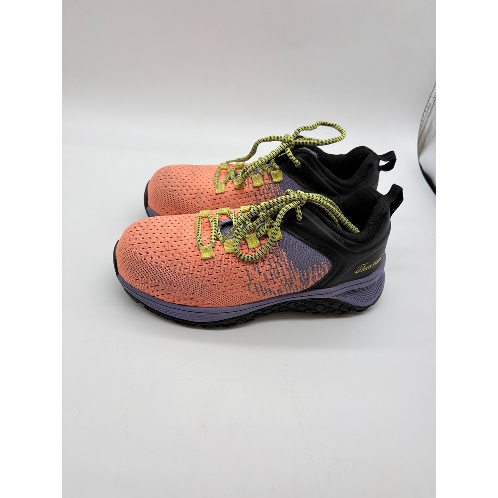 Thorogood AST Womens 7.5W Composite Safety Toe Work Shoes Orange Purple 509-0102