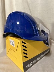 Volvo Blue/Iconic Logo Peltor Safety Construction Helmet with Safety Visor