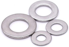 #6 Stainless Steel Flat Washer (0.16″ ID, 0.39″ OD), 304 Stainless Steel 18-8, B