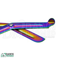 10 EMT Scissors 7.25″ Rainbow Blades with Green Handle Utility Shears German Gr