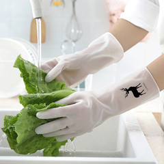 10 Pairs of Pvc Cleaning Gloves Waterproof Wear-Resistant Non-Slip Latex Materia