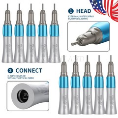 10 PCS Dental Slow Low Speed Handpiece Straight Nose Cone ASKEADNT