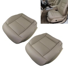 Tan Microfiber Leather Front Bottom Seat Covers Mercedes E200E250E300E350 14-16