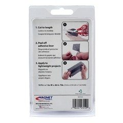 Master Magnetics 7019 Flexible Peel & Stick Magnetic Strip 10 ft. with Adhesive