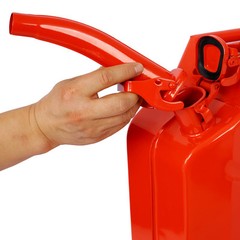 4PCS 20 Liter 5 Gallon Portable Car Jerry Gasoline Can Tank with Flexible Spout