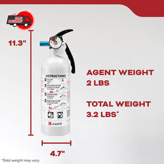 Fire Extinguisher for Vehicles Cars Trucks Single-Use 5BC ‎3.2 pounds