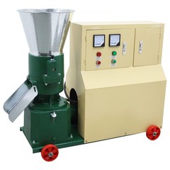 6mm Fram Feed Pellet Mill Machine 2 Rollers Fodder Pelletizer 200-250KG/h 220V
