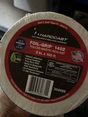 Hardcast Foil-Grip 1402 Rolled Mastic Sealant 2 in x 100 ft MPN 304099