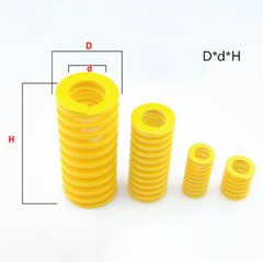 Light Duty Die Coil Springs Yellow Compression Spring Ratio 42% 30mm x 15mm TF