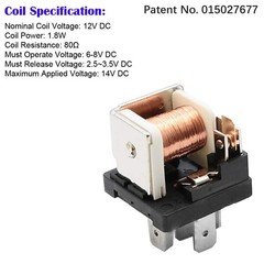 Waterproof 12V Fuse Relay Box with 6 Relays & 11 ATC/ATO Fuses – Compact Design