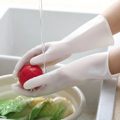 10 Pairs of Pvc Cleaning Gloves Waterproof Wear-Resistant Non-Slip Latex Materia