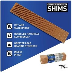 LOOK! Nelson Composite Shim 1-1/2″ x 8″ E5627005 (2) Packs of 12 PCS.