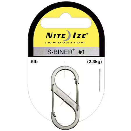 Nite Ize Sb1-2Pk-01 Double Carabiner, Stainless Steel, Pk2