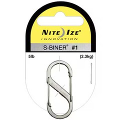 Nite Ize Sb1-2Pk-01 Double Carabiner, Stainless Steel, Pk2