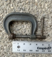 (2) Wilton C Clamps No. 404 And No. 402 Heavy Duty USA