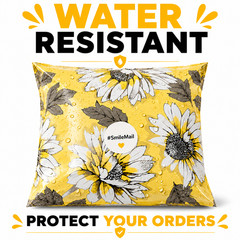 Sunflower Poly Mailers 10×13 Designer Shipping Bags Self Seal Cute