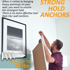 Self Drilling Drywall Anchors – 104Pcs Dry Wall Anchors and Screws Kit for Dr…