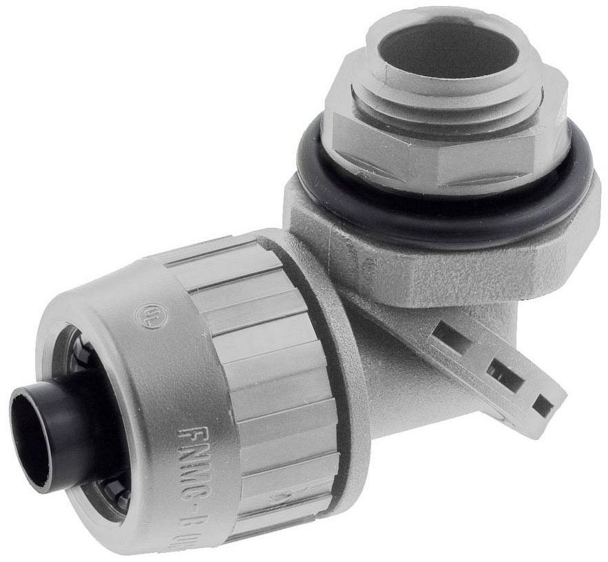 Hubbell PS0509NGY,1/2″Gry None-Metallic Liquidtight 90 Degree Swivel Conn, 1pc