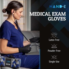 Black Nitrile Disposable Gloves Latex Free Bbq Tattoo Hair Dye Cooking Mechanic