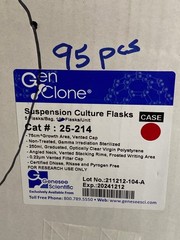 (95) GENESEE GenClone 75.0cm2 PS Cell Culture Flasks w/Vented Cap 25-214