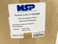 200/Cs CELLTREAT 5mL PS Graduated Serological Pipettes Individual Wrap 229205B