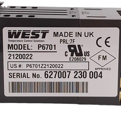 West P6701Z2120022 Limit Controller, Universal Input, 24-48VAC/DC, 1/16 DIN