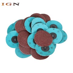 25× 3 inch 36 Grit Aluminum Oxide Roll Lock Die Grinder Sanding Grinding Disc US