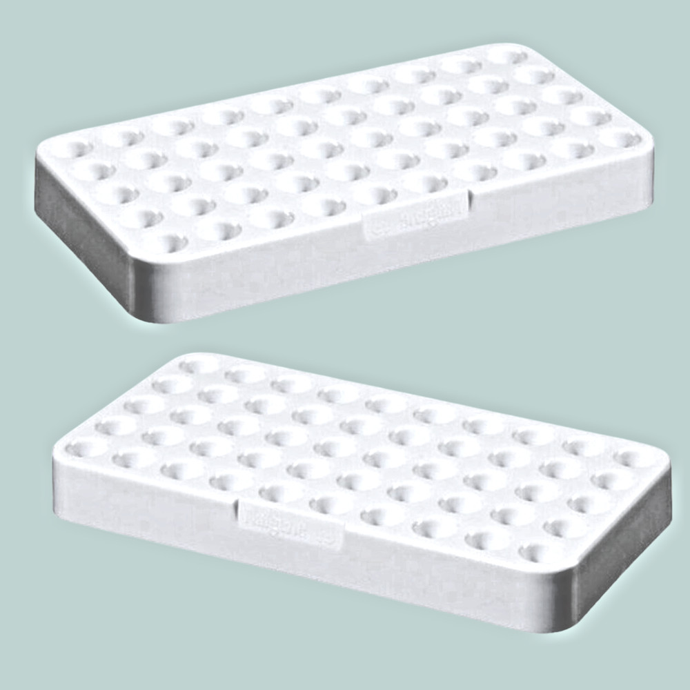2pk Thermo Nalgene CryoTube Vial Racks 50-Position (5×10) | CAT# [5030-0510]
