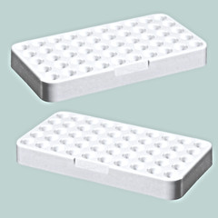 2pk Thermo Nalgene CryoTube Vial Racks 50-Position (5×10) | CAT# [5030-0510]