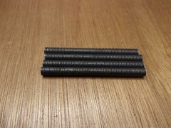 (Qty.4) 3/8-16 X 4″ All Thread Fully Threaded Rod Studs Plain Carbon Steel USA