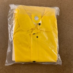 NSI Adult Size Large Yellow Economy 3 Piece Rainsuit 100% Waterproof NWT