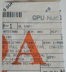 *NEW* General Electric CR103C1102 Square Indicating Light 125V Max + Warranty!