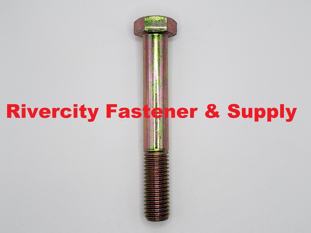 5/8-11×4-1/2 Hex Head Cap Screw 5/8×11 x 4.5 Bolts 5/8x11x4-1/2 Grade 8 ZY