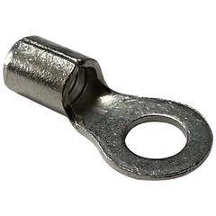 (25) Non-Insulated 8 Gauge 1/4″ Ring Terminal Uninsulated Wire Connector – USA