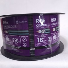 Southwire RG6 Coaxial Cable 250 FT 18 AWG Copper Clad Steel