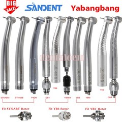 Dental Fiber Optic /E-generator LED /High Speed No-LED Handpiece 2/4/6Hole Quick