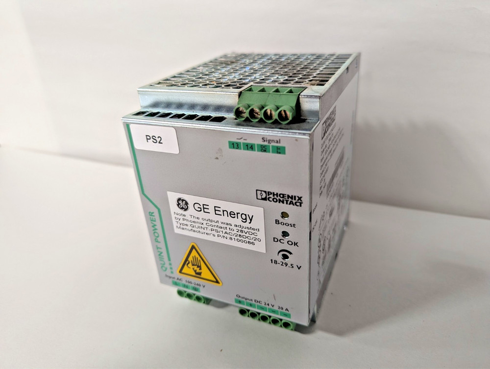 Phoenix Contact QUINT-PS/1AC/24DC/20 Power Supply, 24V / 20A Output, 2866776