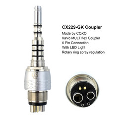 COXO Multiflex Dental Handpiece Coupler Quick Coupling Swivel 4 Hole 6 Pin NSK
