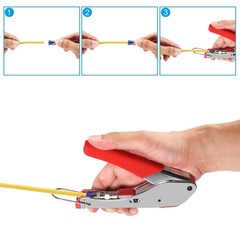 Coax Cable Crimper Coaxial Compression Tool Kit Wire Stripper with F RG6 RG59