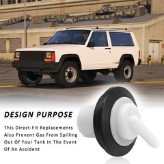 2PCS Fuel Tank Vent Valve And Grommet Kit,Compatible With Wrangler Cherokee G…